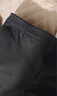 SIMWOOD/簡(jiǎn)木男裝RS04合體直筒軟殼尼龍四面彈復合搖粒絨休閑褲S21250775 黑色（短版） 33 (建議151-160斤) 曬單實(shí)拍圖