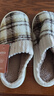 棉拖鞋女款2025新款爆款格子棉拖鞋防滑加絨保暖地板簡(jiǎn)約毛絨拖鞋 咖啡色 42-43 【建議拍大一碼】 曬單實(shí)拍圖