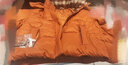 鴨鴨（YAYA）羽絨服女士短款2025年冬季新款時(shí)尚復古格子拼接保暖厚面包服外套 日光橙色 M /160【推薦110-130斤】 曬單實(shí)拍圖