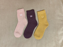 貓人3雙裝35%羊毛襪子女秋冬中筒毛圈襪加厚保暖襪睡眠襪女士月子襪 曬單實(shí)拍圖
