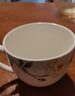 國玥骨瓷馬克杯中式早餐杯家用咖啡杯碟辦公室下午喝茶茶杯 素錦花開(kāi)早餐杯2個(gè) 曬單實(shí)拍圖