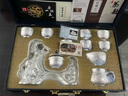 瑯庭琊坊鎏銀茶具999純銀套裝自動(dòng)功夫茶具懶人泡茶器景德鎮高端陶瓷整套 馬到成功 曬單實(shí)拍圖