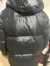 與狼共舞【309G鵝絨】黑金石墨烯連帽特厚羽絨服男保暖面包服 001黑色 L 曬單實(shí)拍圖