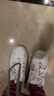 斯凱奇（Skechers）女鞋厚底增高老爹鞋百搭休閑鞋耐磨透氣運動(dòng)鞋女 WTRG白/金 37 曬單實(shí)拍圖