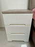 京東京造 簡(jiǎn)約床頭柜臥室小柜子 抽屜式收納柜塑料加厚儲物柜3層 曬單實(shí)拍圖