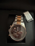 上海（SHANGHAI）手表男士石英表 國民 經(jīng)典三眼計時(shí)鋼帶男表 生日禮物DR0190-2 曬單實(shí)拍圖