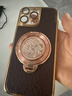 崛想[發(fā)財陀螺支架+高端鱷魚(yú)紋]適用蘋(píng)果16ProMax手機殼輕薄防摔商務(wù) 棕色 蘋(píng)果16ProMax 曬單實(shí)拍圖