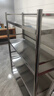 京廚仕304不銹鋼置物架落地廚房家用貨架多層收納鍋架多功能儲物架子 【食品級304圍欄款】四層高150 加粗加厚長(cháng)120寬40 曬單實(shí)拍圖