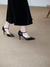 7or9黑標松煙墨系列 26年新款軟底高跟鞋女真皮皮鞋女單鞋增高女鞋 松煙墨 9cm 38 曬單實(shí)拍圖