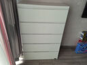 全友家居斗柜現代簡(jiǎn)約客廳家用抽屜式組合柜子落地儲物收納置物柜靠墻 白色丨五斗柜 曬單實(shí)拍圖