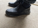 他她（TATA）男鞋舒適休閑皮鞋柔軟輕底羊皮革爸爸鞋2026春新OFZ01AM6 黑色（輕軟系帶） 42 曬單實(shí)拍圖