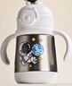cica純鈦兒童保溫杯1-3歲學(xué)飲杯6個(gè)月以上奶瓶嬰幼兒寶寶吸管水杯壺子 太空人300ml【純鈦+背帶+重力球】 曬單實(shí)拍圖