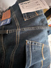 杰克·瓊斯（JACK&JONES）冬季新款舒適百搭貓須水洗修身日常logo休閑牛仔褲男裝225432098 A14深牛仔藍 30 170 W30/L30 曬單實(shí)拍圖