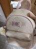 Dickies雙肩包女生迷你書(shū)包新款背包輕便百搭可愛(ài)時(shí)尚滿(mǎn)印通勤旅行包奶杏 曬單實(shí)拍圖