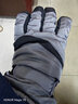 目丸保暖手套男女戶(hù)外冬天騎行防寒風(fēng)加絨厚觸屏女防水冬季棉滑雪手套 9#深灰色 深度暖手套-男款 曬單實(shí)拍圖