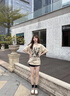 CAMILA KSENIA厚底小皮鞋女2025新款復古百搭舒適粗跟樂(lè )福鞋系帶單鞋 米白色 36 曬單實(shí)拍圖
