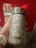 虎牌（TIGER）香港直郵純鈦保溫杯迷你小巧便攜口袋杯茶水分離鈦杯高顏值水杯子 冰花銀【純鈦】230ml 曬單實(shí)拍圖