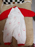 貝瑞加（Babyprints）嬰兒夾棉連體衣男女寶寶新年衣服紅色拜年服加厚保暖春節爬服 73 曬單實(shí)拍圖