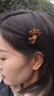 唐芙妮可愛(ài)招手小熊邊夾精致小巧植絨發(fā)夾劉海側邊碎發(fā)鴨嘴夾一字夾頭飾 植絨小熊發(fā)夾一個(gè) 曬單實(shí)拍圖
