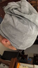 七色紡包頭帽男夏運動(dòng)跑步速干冷帽堆堆帽薄睡帽女冰絲防曬頭套 淺灰色 曬單實(shí)拍圖