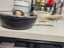 特福不粘深煎鍋少油少煙紅點(diǎn)感應炒鍋燃氣灶電磁爐通用有鈦煎鍋24cm 曬單實(shí)拍圖
