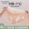 帕蘭朵孕婦內褲女早中晚懷孕期專(zhuān)用低腰托腹莫代爾親膚抑菌無(wú)痕4條裝 L 曬單實(shí)拍圖