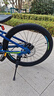 喜德盛青少年自行車(chē)中國風(fēng)20寸鋁合金車(chē)架7速機械碟剎學(xué)生車(chē)通用單車(chē) 建議130-150翠羽藍21速 22寸 曬單實(shí)拍圖