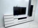 伊意高款電視柜落地客廳2025新款家用實(shí)木巖板電視機柜收納儲物柜一體 1.6m電視柜+0.6m斗柜+0.7m邊柜 曬單實(shí)拍圖