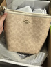 蔻馳（COACH）【品牌直供】女士CITY迷你單肩斜挎水桶包沙黃色CT800新年禮物 曬單實(shí)拍圖