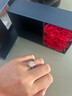 情侶款對戒PT950鉑金素圈簡(jiǎn)約結婚戒指女男一對刻字520情人節禮物 輕奢款-流年相伴情侶戒-玫瑰禮盒 活口可調節 曬單實(shí)拍圖