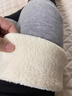 恒源祥襪子女羊毛襪冬季加絨加厚長(cháng)筒保暖襪套護腿羊羔絨毛小腿襪護膝女 常規短款--淺灰色 L 【適合體重111-150斤】 曬單實(shí)拍圖
