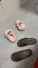 小豬班納男女寶室內外穿居家保暖軟底可愛(ài)卡通毛絨兒童棉拖鞋 粉色 30 曬單實(shí)拍圖