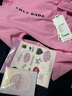 CHUU字母印花長(cháng)袖T恤女2025秋季新品半高領(lǐng)修身打底衫短款上衣 玫粉色 均碼 曬單實(shí)拍圖
