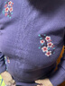 金兔高檔100%純羊毛衫中老年人女秋冬裝毛衣洋氣媽媽裝保暖加厚打底衫 紫色 【100%純羊毛】 3XL 【建議135-150斤】 曬單實(shí)拍圖