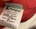 童泰（TONGTAI）寶寶羽絨服冬季嬰兒衣服外出連帽鴨絨外套兒童三防上衣紅色90cm 曬單實(shí)拍圖