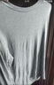優(yōu)衣庫男裝女裝柔軟圓領(lǐng)T恤/休閑長(cháng)袖上衣479783 03 灰色 L 曬單實(shí)拍圖