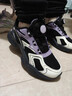 喬丹女大童休閑鞋兒童春秋運動(dòng)鞋子小孩旋鈕扣童鞋 黑色/云霧紫 37 曬單實(shí)拍圖