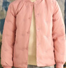 羅蒙兒童羽絨服校園服內膽男童女童秋冬季輕薄保暖內穿大童 粉色 150 曬單實(shí)拍圖
