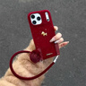 爆柿集帶掛繩毛球手繩適用iphone17promax手機殼蘋(píng)果16promax馬年本命年紅色15閃粉絨布超火13女14保護套 紅色絲絨+立體小金馬+毛球掛繩 iPhone17promax 曬單實(shí)拍圖