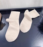 GIOIO日本進(jìn)口山羊絨襪子加厚男女中筒襪秋冬保暖吸汗色針織毛襪家居襪 原絨米  100純山羊絨裝 1雙 均碼 標準 曬單實(shí)拍圖