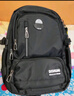 JCZS德國新款中學(xué)生書(shū)包男生初中生高中生超大容量背包男減負護脊男款 大號純黑色(送閃電熊) 曬單實(shí)拍圖