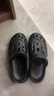 海瀾之家（HLA）涼鞋男士休閑洞洞鞋包頭拖鞋HAALXM2EBK035 黑色44/45(雙碼) 曬單實(shí)拍圖
