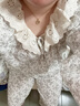 都市麗人睡衣女純棉紗布春秋2026新款夏天碎花套頭花邊圓領(lǐng)100%全棉家居服 曬單實(shí)拍圖
