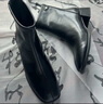 他她Tata靴子女奶皮靴法式氣質(zhì)短靴女靴通勤瘦瘦靴 黑色 36 曬單實(shí)拍圖