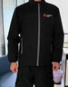 北羅反光條衛衣定制印字logo刺繡戶(hù)外工作服團體文化衫拉鏈班服外套男 黑色 XS 曬單實(shí)拍圖