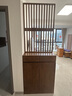 杞枝北美黑胡桃木宋氏美學(xué)玄關(guān)柜鞋柜入戶(hù)屏風(fēng)隔斷柜門(mén)廳柜客廳全實(shí)木 北美白蠟木雙門(mén)柜80*36*230cm 曬單實(shí)拍圖