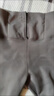 拉鏈塑身鯊魚(yú)褲女外穿秋冬新款打底褲高腰收腹提臀瑜伽褲加絨QM 灰色-加薄絨【適合-5-15℃】 L 均碼(適合100~120斤) 曬單實(shí)拍圖