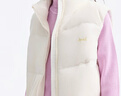 安奈兒童裝女童羽絨馬甲2025冬新款奶糖白140 曬單實(shí)拍圖
