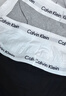 Calvin Klein內衣【新年禮物】男士本命年新年紅三條裝ck低腰棉質(zhì)防夾臀內褲男 U2664998-太空黑/月光白/椰青灰 3條 L 曬單實(shí)拍圖