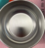 COOKSS嬰兒輔食碗恒溫注水保溫碗316不銹鋼寶寶嬰幼兒吃飯兒童餐具淺藍 曬單實(shí)拍圖